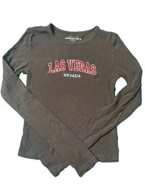 Aeropostale Seriously Soft Baby Tee "Las Vegas Nevada" Top Womens Small